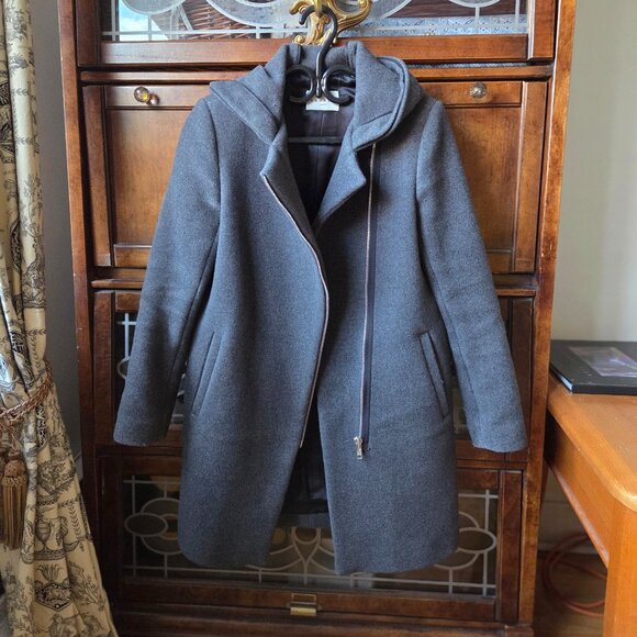 Beautiful Wool Blend Gray SANDRO Jacket sz 36 - Picture 1 of 10